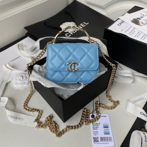 Chanel CLUTCH CU LANȚ AP2758 albastru