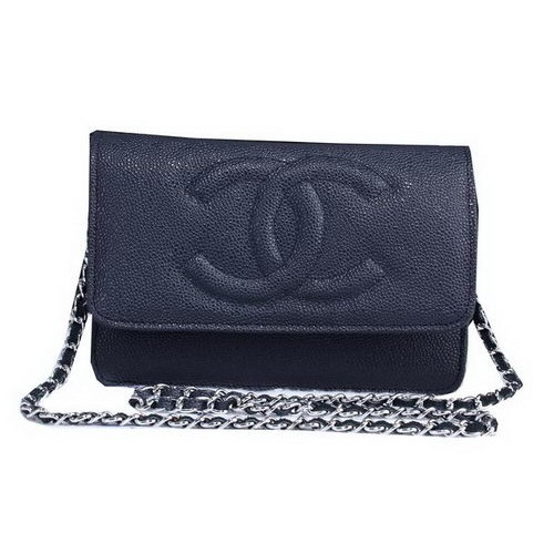 Geantă de umăr Chanel Cannage Pattern din piele cu clapă A8892 Royal