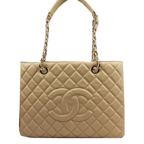 Geantă Chanel Classic Coco Apricot GST Caviar Leather A50995 Gold
