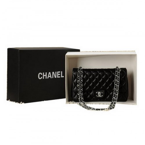Geantă Chanel Classic Flap Series 2.55 CHA1112 Negru Piele Originală