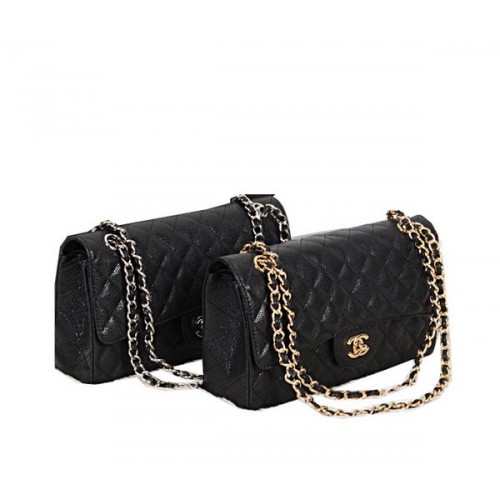 Geantă Chanel Classic Flap Series 2.55 Model Cannage Original CHA1112 Negru