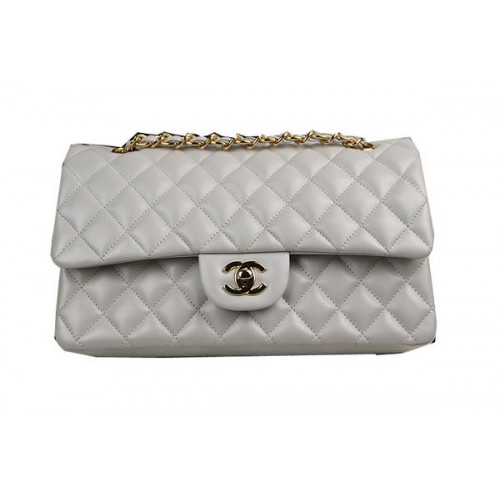 Geantă Chanel Classic Flap Series 2.55 Original Sheepskin CHA1112 Offwhite