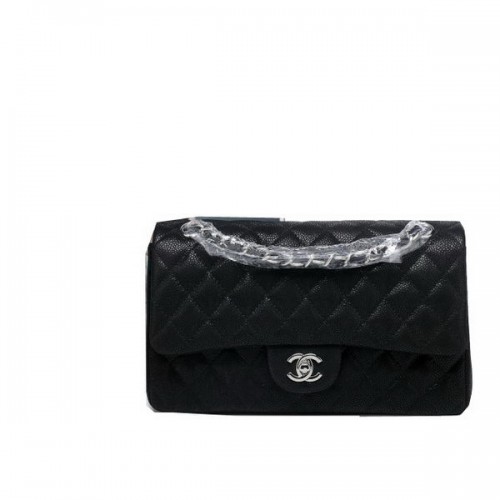 Geantă Chanel Classic Flap Series 2.55 Suede Original Cannage Pattern CHA1112 Negru
