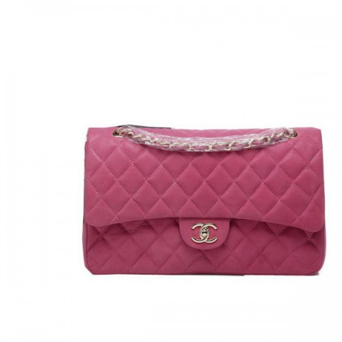 Geantă Chanel Classic Flap Pattern Cannage CHA1113 Peach