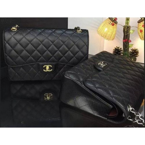 Geantă Chanel Classic Flap Patterns Original Cannage A1119 Neagră