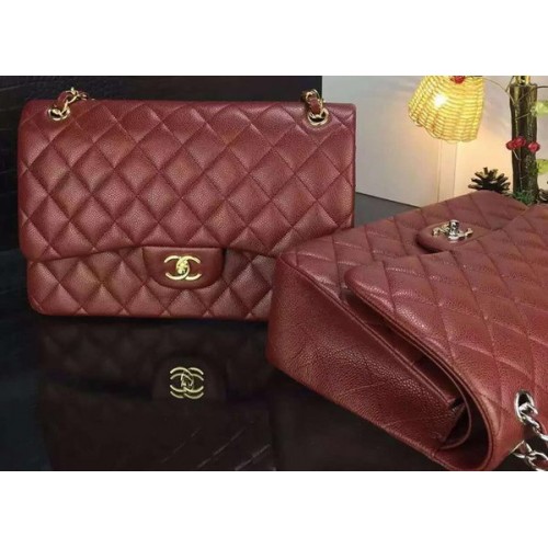 Geantă Chanel Classic Flap Patterns Original Cannage A1119 Burgundy