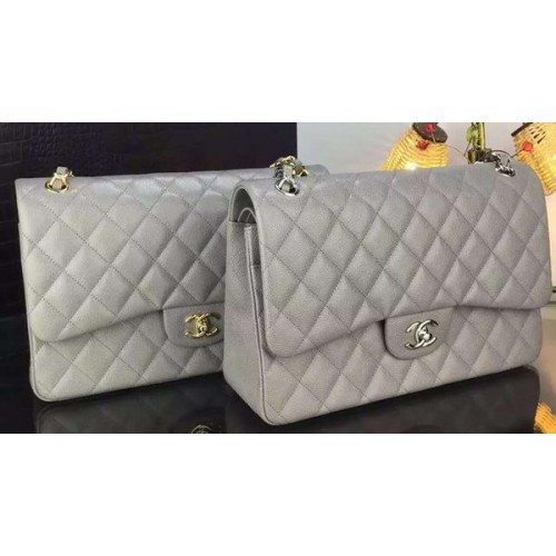 Geantă Chanel Classic Flap Patterns Original Cannage A1119 Gri
