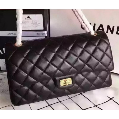 Geantă Chanel Classic Flap din piele originală CHA8575 Negru