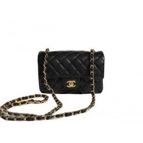 Genți Chanel Classic Flap negre Modele Cannage originale A1116 Auriu