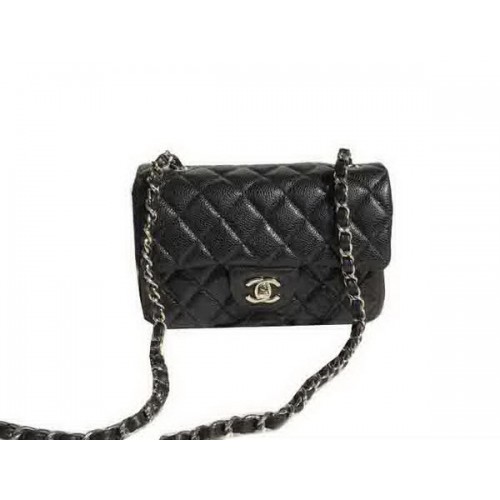 Genți Chanel Classic Flap negre Modele Cannage originale A1116 Argintiu