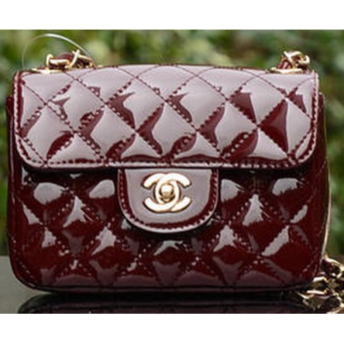 Geantă Chanel Classic MINI cu clapă Royal Leather A1115 Auriu