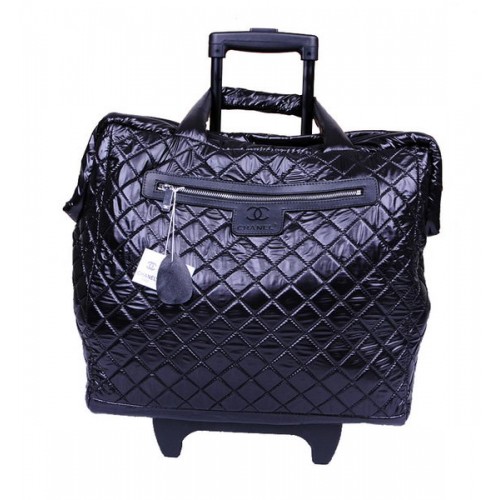 Trolley Chanel CoCo Cocoon Matlasat Nylon A47205 Negru