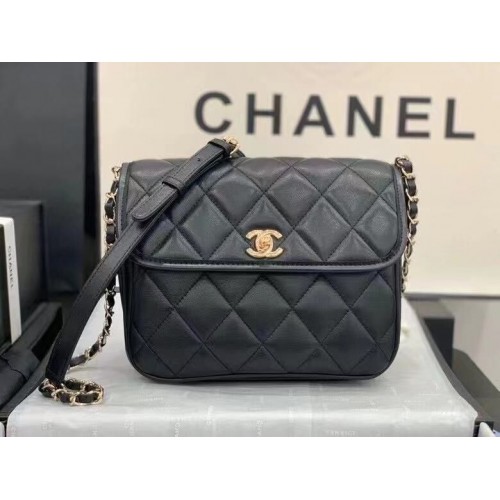 Geantă Chanel Crossbody Original din piele AS2447 Negru
