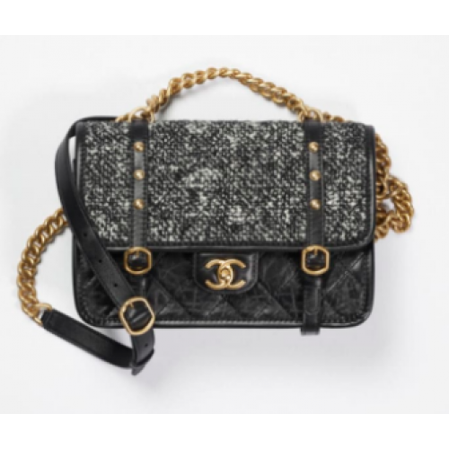 Chanel FLAP BOX AS2696 negru