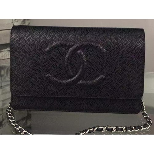 Geantă de umăr Chanel Flap Cannage Pattern A5373 Negru