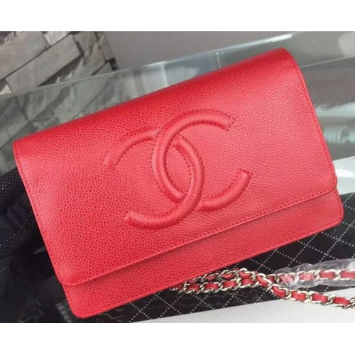 Geantă de umăr Chanel Flap Cannage Pattern A5373 Roșu