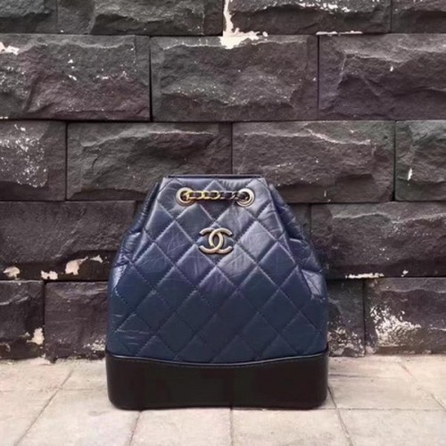 Geantă Chanel Hobo Original Sheepskin A92994 Albastră