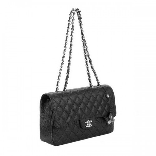 Genți Chanel Jumbo Caviar Flap A28600 Negre