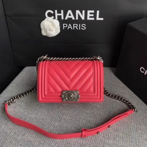 Geantă de umăr Chanel Le Boy Flap, piele originală Caviar P67085, cataramă argintie roz