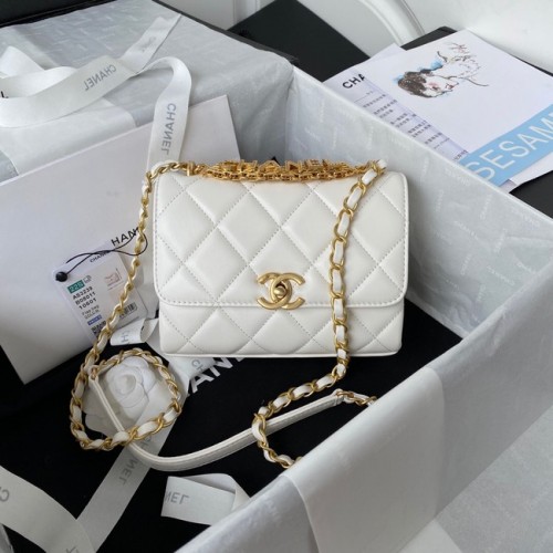 Chanel MINI FLAP BOX AS3239 alb