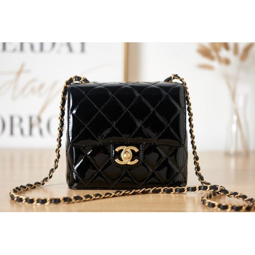 Chanel MINI FLAP BOX AS3647 negru
