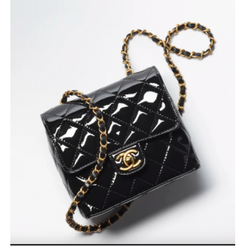 Chanel MINI FLAP BOX AS3648 negru