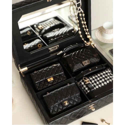 Set Chanel Mini de cinci piese AS1949 negru