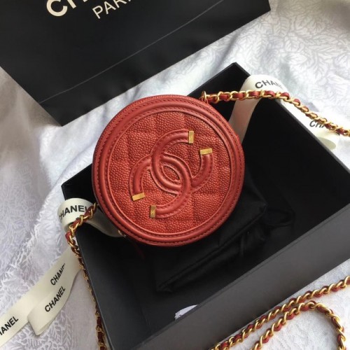 Clutch Chanel Original cu lanț A81599 roșu