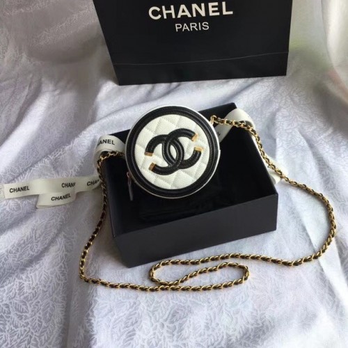 Clutch Chanel Original cu lanț A81599 alb