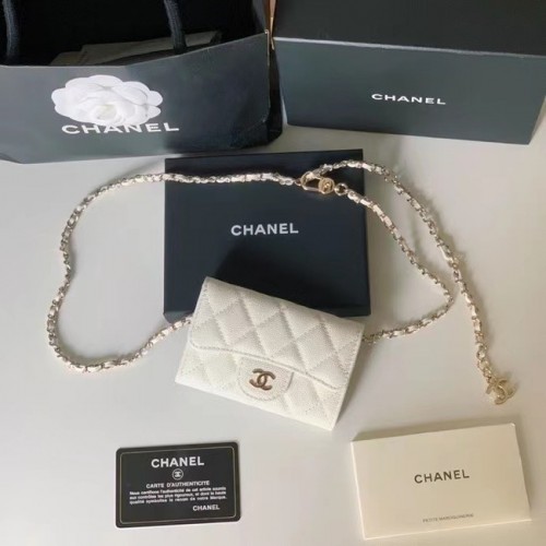 Chanel Original Grained Calfskin Pocket 81081 alb