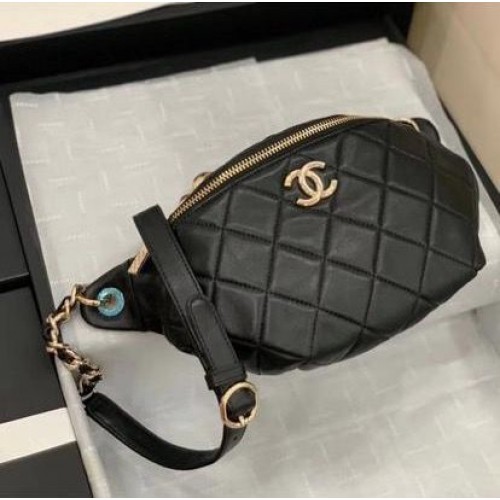 Geantă Chanel Original din piele C5398 Neagră