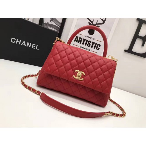 Geantă Chanel Original din piele 95478 Roșie