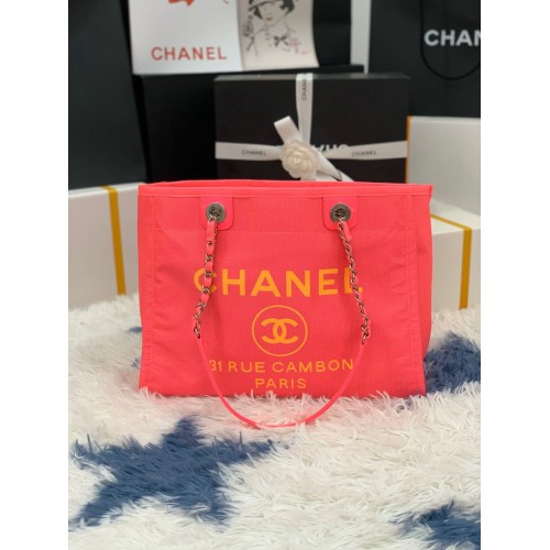 Geantă de cumpărături Chanel Original Medium 67001 Roz
