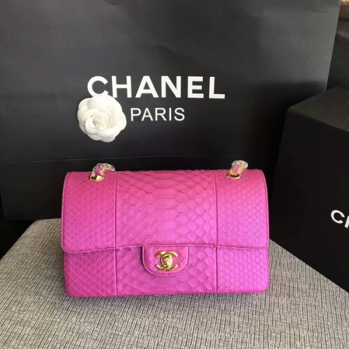 Geantă de umăr Chanel Original din piele de piton CF1112CB