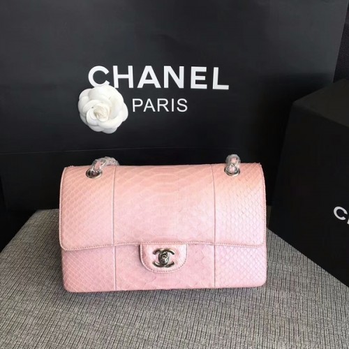 Geantă de umăr Chanel Original din piele de piton CF1112E
