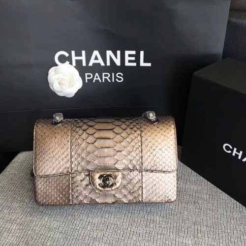 Geantă de umăr Chanel Original din piele de piton CF1112F