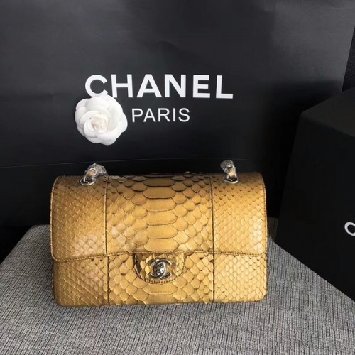 Geantă de umăr Chanel Original din piele de piton CF1112G
