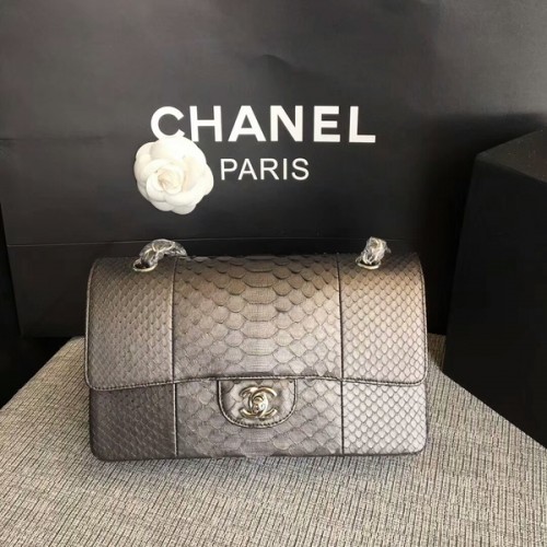 Geantă de umăr Chanel Original din piele de piton CF1112I