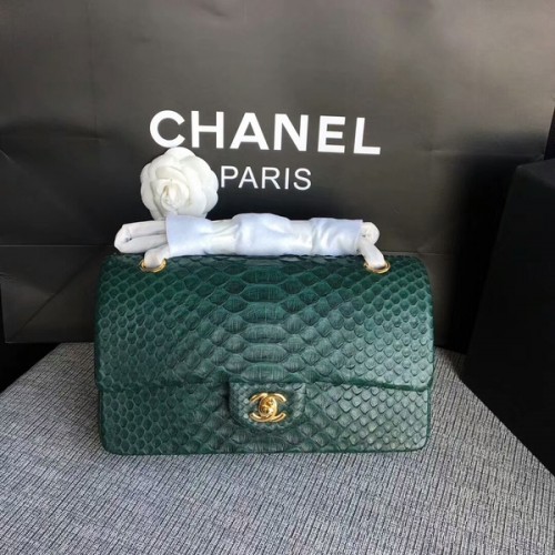 Geantă de umăr Chanel Original din piele de piton CF1112X