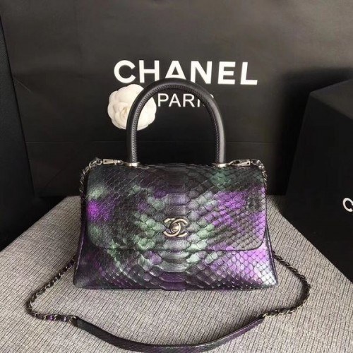 Geantă Chanel Original din piele de piton 8119C
