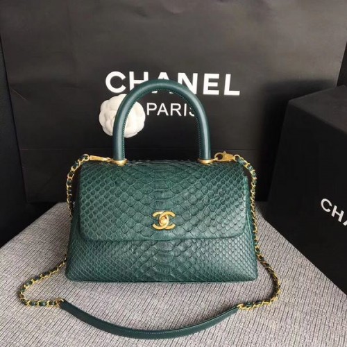 Geantă Chanel Original din piele de piton 8119D
