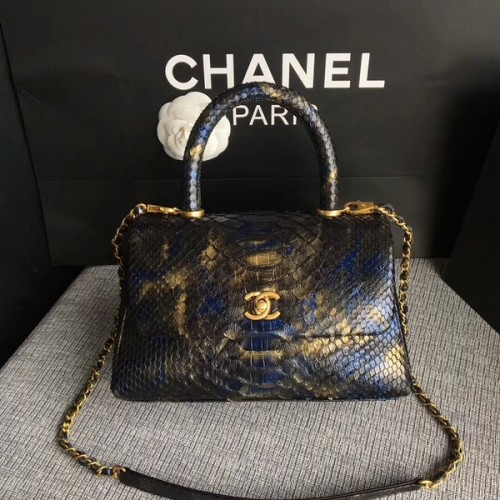 Geantă Chanel Original din piele de piton 8119J