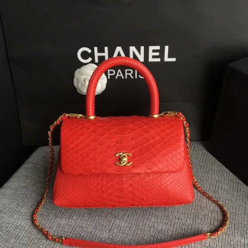 Geantă Chanel Original din piele de piton 8119K