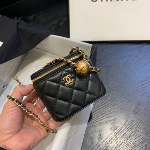 Geantă Chanel Original Small cu lanț clasic AP1447 neagră