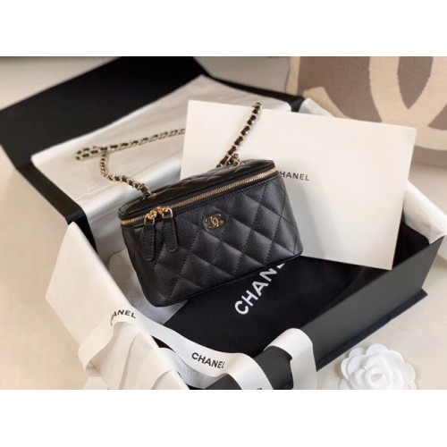 Geantă Chanel Original Small cu lanț clasic AP1447 neagră