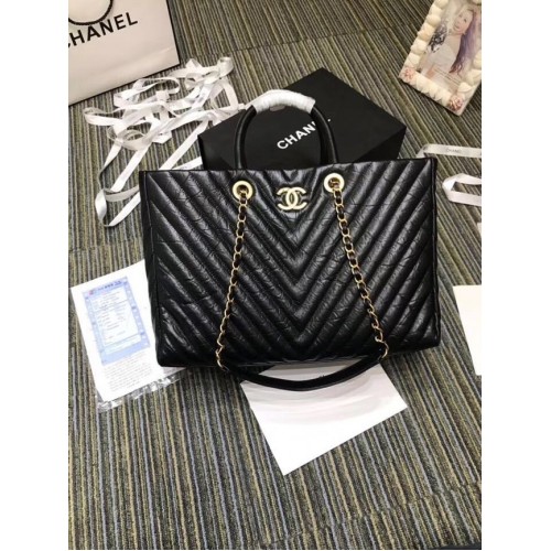 Geantă mare de cumpărături Chanel Original A57974 neagră