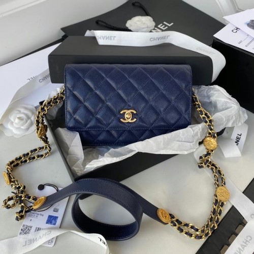 Chanel PUNGĂ MICĂ CU CLAPETĂ AP2840 Albastru regal
