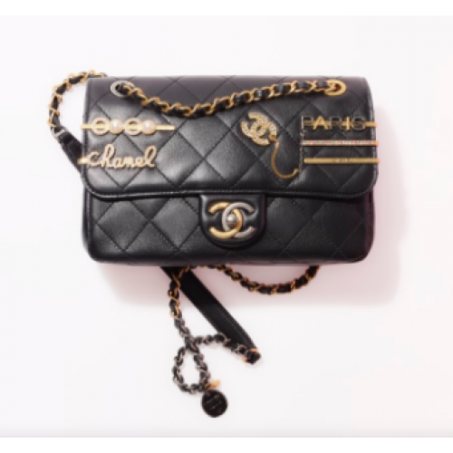 Chanel PUNGĂ MICĂ CU CLAPETĂ AS2979 neagră