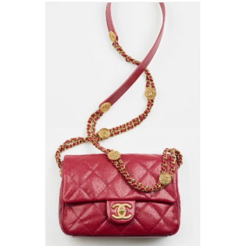 Chanel MIC FLAP GEANT AS3369 Burgundy