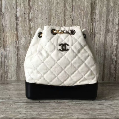 Rucsac Chanel din piele de oaie 93825 alb